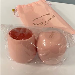 Silicone wine glass set